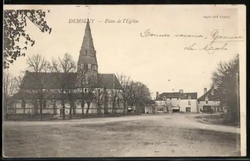 AK Demigny, Place de l`Église