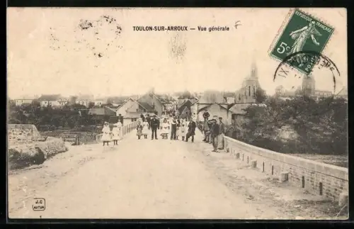 AK Toulon-sur-Arroux, Vue générale