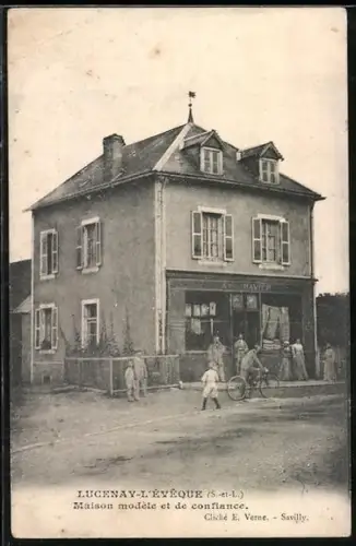 AK Lucenay-l`Évêque /S.-et-L., Maison modèle et de confiance