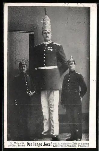 AK Der lange Josef, Sr. Majestät grösster Soldat