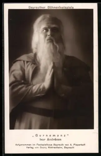 AK Bayreuth, Ivar Andrésen als Gurnemanz bei den Bayreuther Bühnenfestspielen