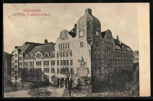 AK Mannheim, Kurfürst. Friedrich-Schule