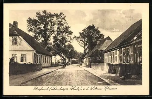 AK Dorfmark /Lüneburger Heide, Soltauer Chaussee