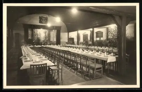 AK Büchten, Gasthaus Zur Linde, Bes. Karl Heddenhausen, Festsaal