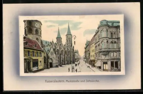 AK Kaiserslautern, Marktstrasse und Stiftskirche