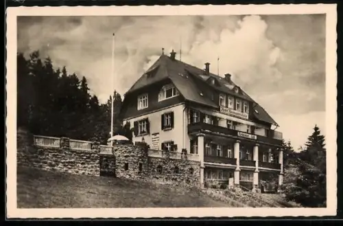AK Oberbärenburg /Erzgebirge, Hotel Hermannshöhe, Inh. A. Kuniss