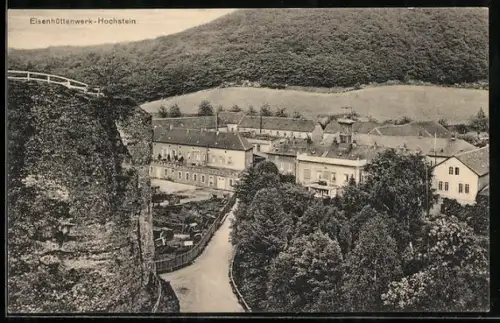 AK Winnweiler, Eisenhüttenwerk-Hochstein, Werksansicht und Wohngebäude