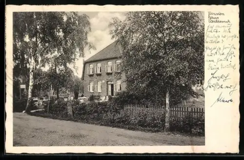 AK Bommelsen über Walsrode, Hotel-Pension Haus Waldesruh, Inh. A. Blajat