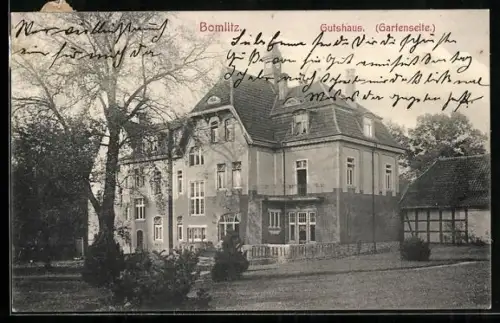 AK Bomlitz, Gutshaus, Gartenseite