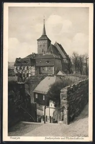 AK Bautzen, Fischerpforte und Michaeliskirche