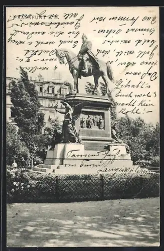 AK Frankfurt a. M., Kaiser Wilhelm-Denkmal