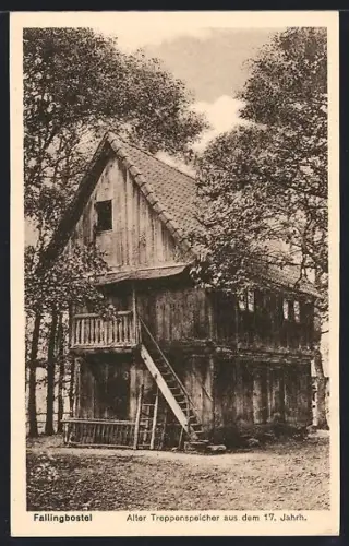 AK Fallingbostel, Alter Treppenspeicher aus dem 17. Jahrhundert