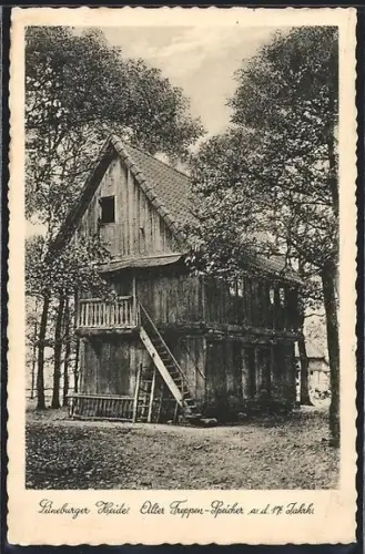 AK Fallingbostel, Alter Treppen-Speicher aus dem 17. Jahrhundert