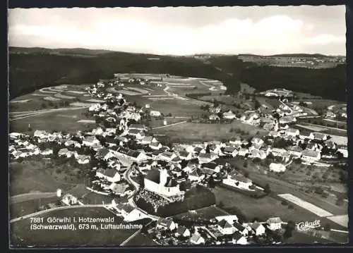 AK Görwihl /Hotzenwald, Gesamtansicht, Luftaufnahme
