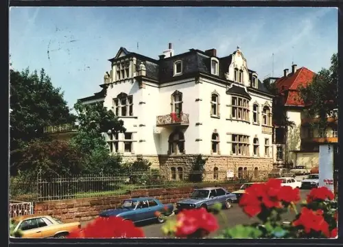 AK Bad Kissingen, Hotel und Sanatorium Rhönblick, Bes. Familie Aulbach, Pfaffstrasse 14