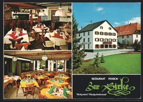 AK Birkendorf /Schwarzwald, Restaurant-Pension Zur Birke, Bes. Günther Fehlberg