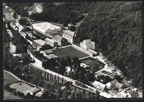 AK Gutach-Breisgau, Gütermann & Co. Fabrikgelände vom Flugzeug aus gesehen