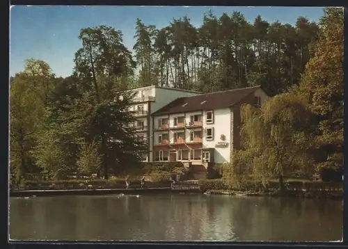 AK Bad Bergzabern /Pfalz, Hotel Seeblick, Kurtal 71, Bes. Familie Neubrech-Funk