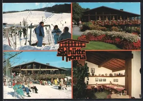 AK Hinterzarten, Restaurant Skihütte Thoma, Wintergäste, Sonnenterrasse, Gartenansicht