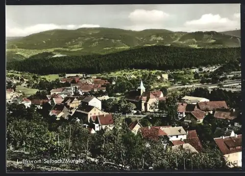 AK Selbach /Murgtal, Ortsansicht mit Kirche