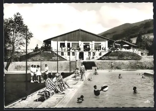 AK Nesselwang, Beheiztes Schwimmbad, Tennisplatz, Ausflugsgaststätte Bärenbräu