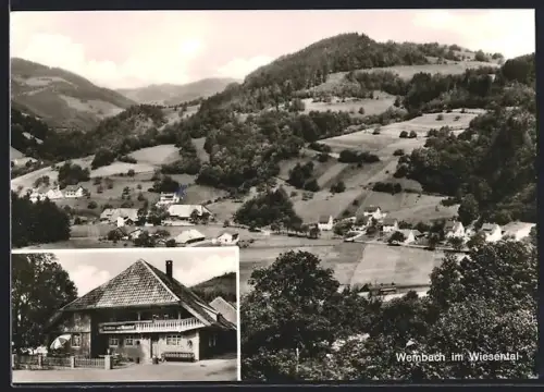 AK Wembach / Schwarzwald, Ortsansicht, Gasthaus zum Maierhof, Inh. Familie Otto Maier