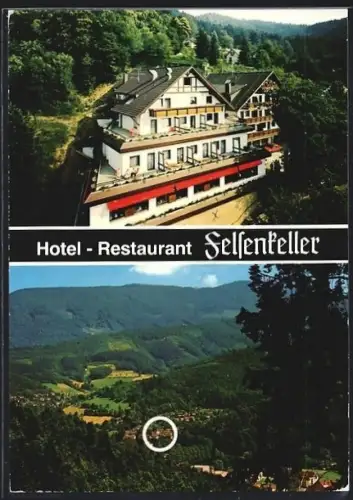 AK Waldkirch /Breisgau, Hotel-Restaurant Felsenkeller, Bes. Familie Disch, Schwarzenbergstr. 18