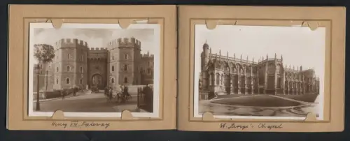 12 Fotografien Ansicht Windsor, Windsor Castle, Henry III. Tower, St. Georg Chapel, Kings Trivoli, Round Tower