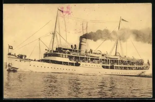 AK Luxusdampfer Deutschland der Swinemünder Dampfschifffahrts A.G., Passagierschiff