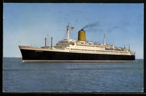 AK Vierschrauben-T. S. Bremen, Flaggschiff des Norddeutschen Lloyd, Passagierschiff