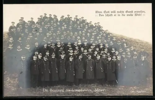 AK Die Besatzung der heimgekehrten Möwe