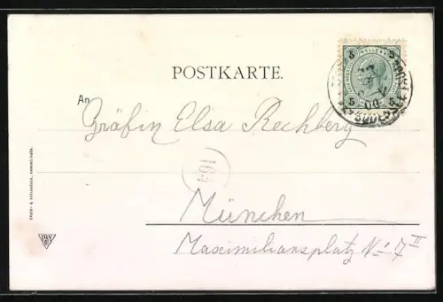 AK Dampfer Kaiser Franz Josef I. auf dem Bodensee