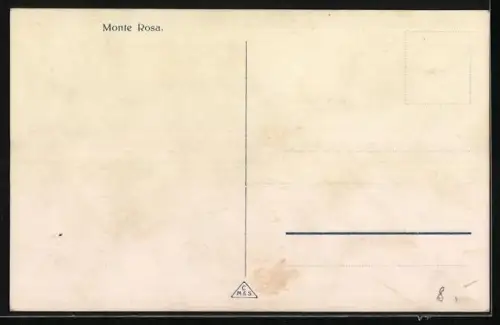 AK Passagierschiff Monte Rosa vor Anker