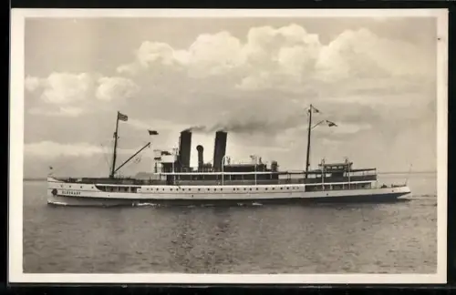 AK Passagierschiff Glückauf in Fahrt