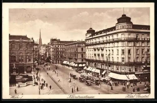 AK Wien, Kärntnerstrasse, Hotel Bristol