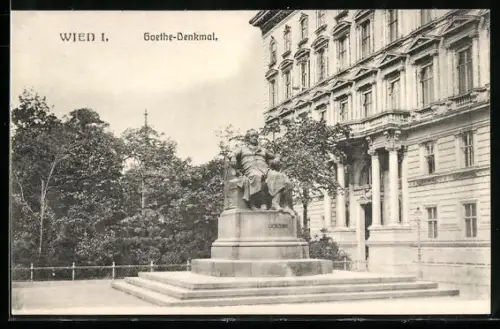 AK Wien, Goethe-Denkmal