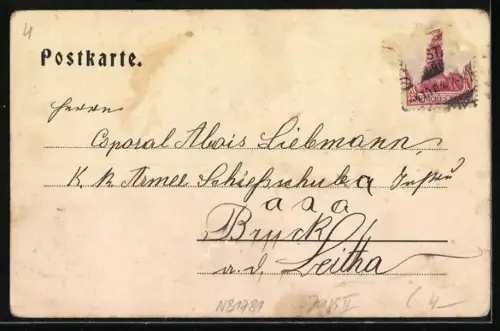 AK Traunkirchen, Panorama mit Traunstein