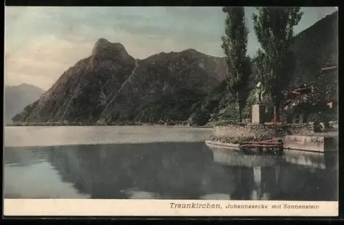 AK Traunkirchen, Johannesecke mit Sonnenstein