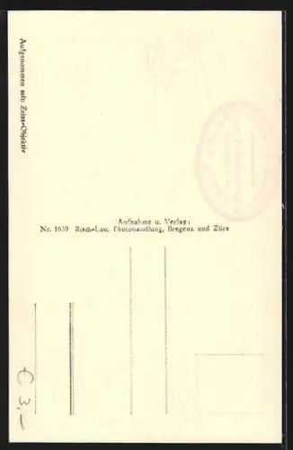 AK Bregenz, Uferpartie mit Pfänder