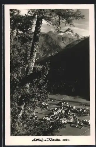 AK Mallnitz /Kärnten, Ortsansicht aus der Vogelschau