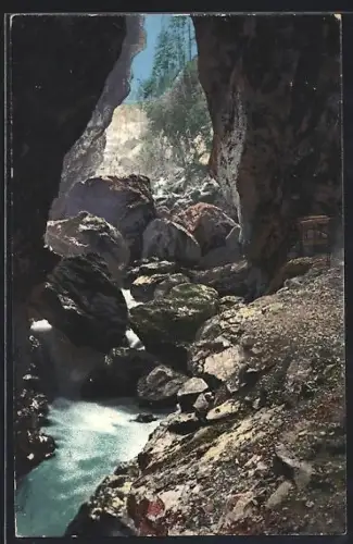 AK Dornbirn, Rappenloch-Schlucht bei Gütle