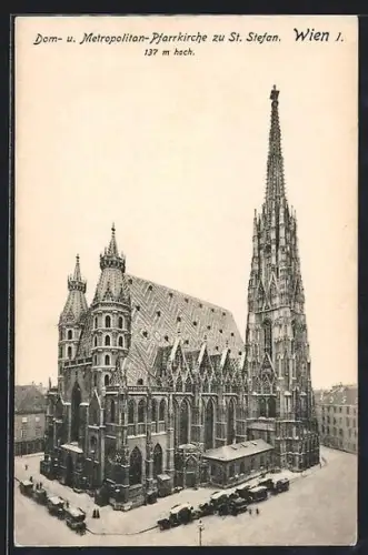AK Wien, Dom- und Metropolitanpfarrkirche zu St. Stefan, Aussenansicht