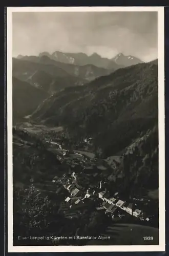 AK Eisenkappel in Kärnten, Panorama mit Sanntaler Alpen