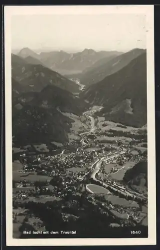 AK Bad Ischl, Panorama mit dem Trauntal