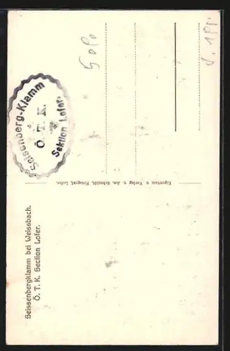 AK Weissbach, Die Seissenbergklamm