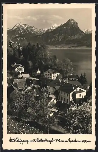 AK St. Wolfgang, Panorama mit Rettenkogel