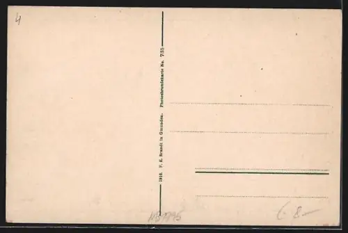 AK Hallstatt /Salzkammergut, Panorama mit See und Ort