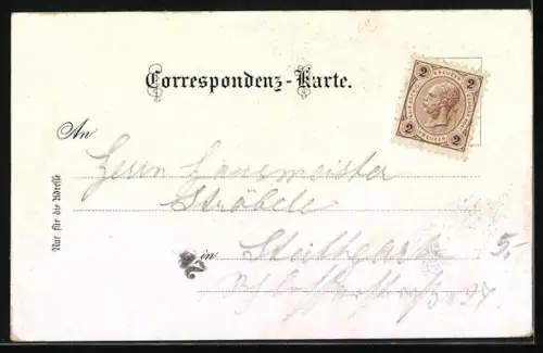 Lithographie Bregenz, Pfänder und Panorama