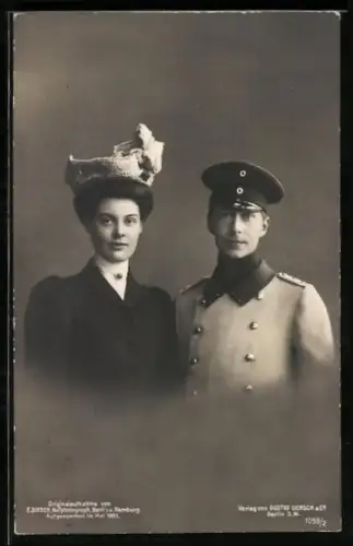 AK Kronprinz Wilhelm von Preussen nebst Gemahlin