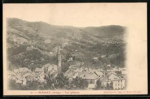 AK Massat /Ariège, Vue générale